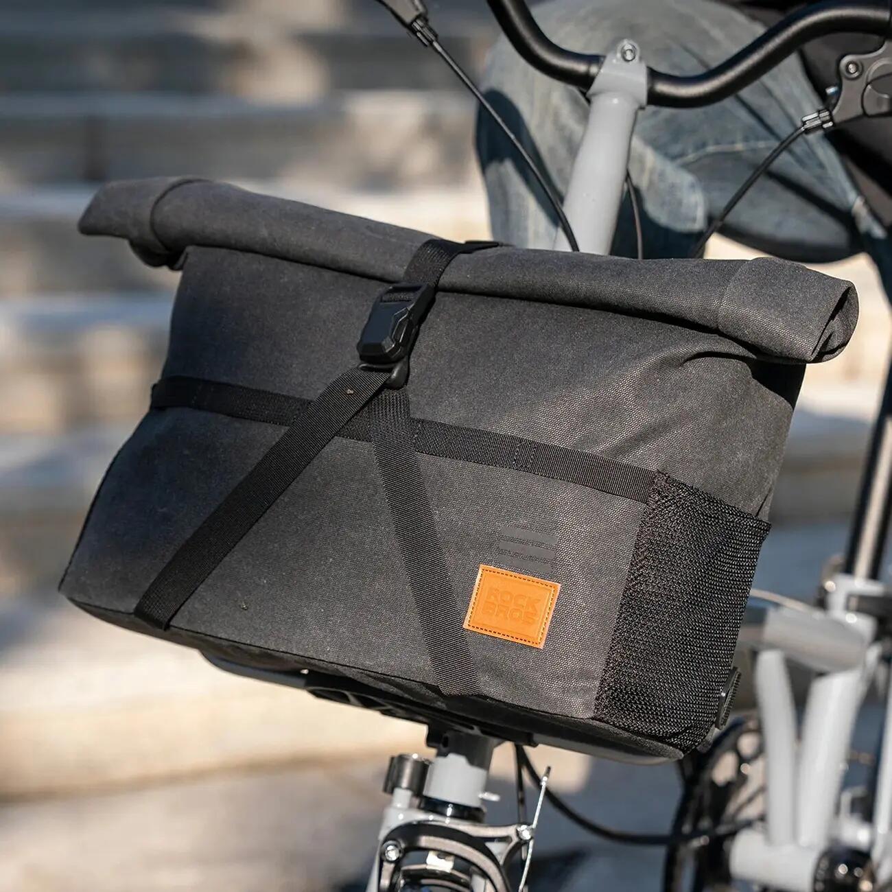 Borsa a tracolla multifunzionale da 12 litri per manubrio della bicicletta 2/7