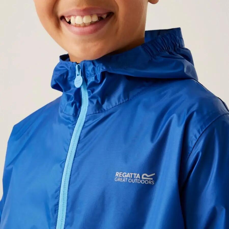 Veste imperméable à capuche enfant Regatta Pack-It III 2/7