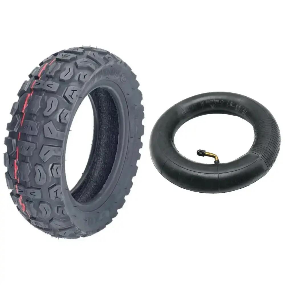 Pachet Cauciuc Off Road 10x3.0, Cameră 85/65-6.5 cu valvă la 0 grade (L-5B+L-1C)