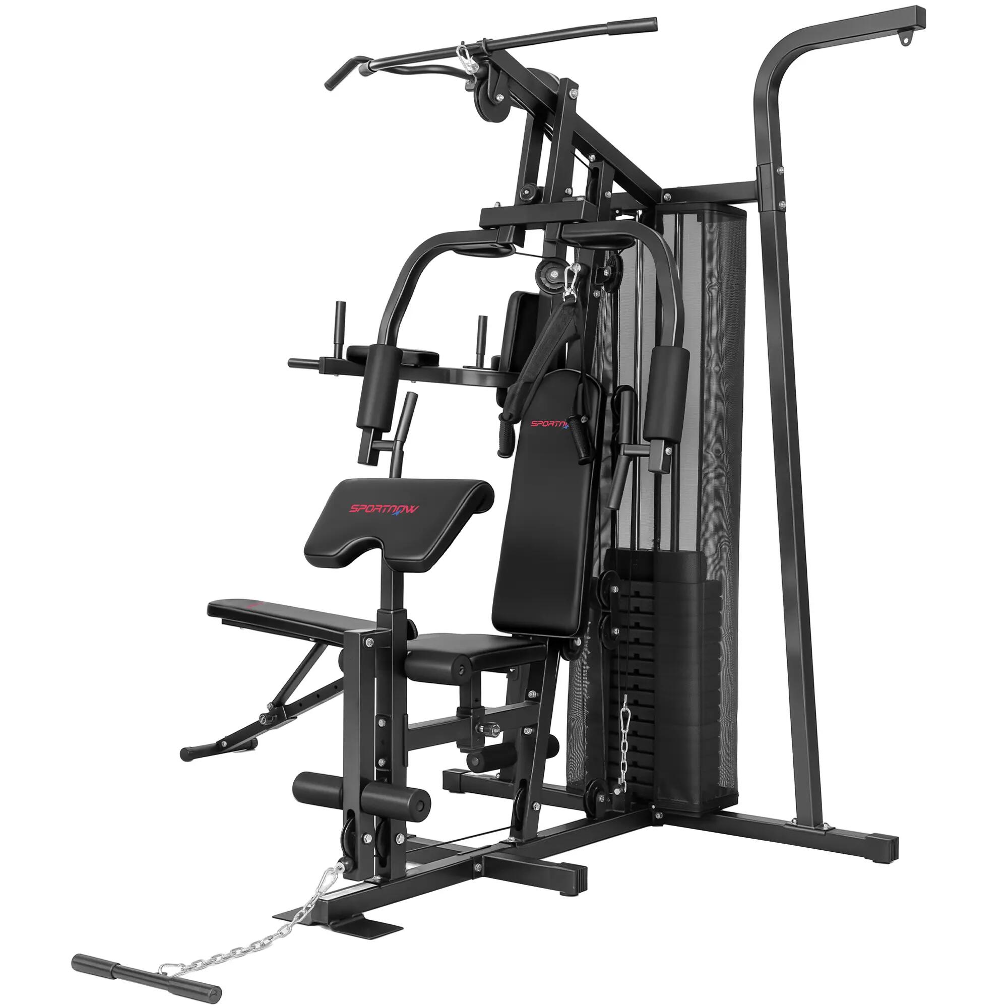 Station d'entraînement multifonctionnelle, appareil de fitness à domicile pour p 2/9