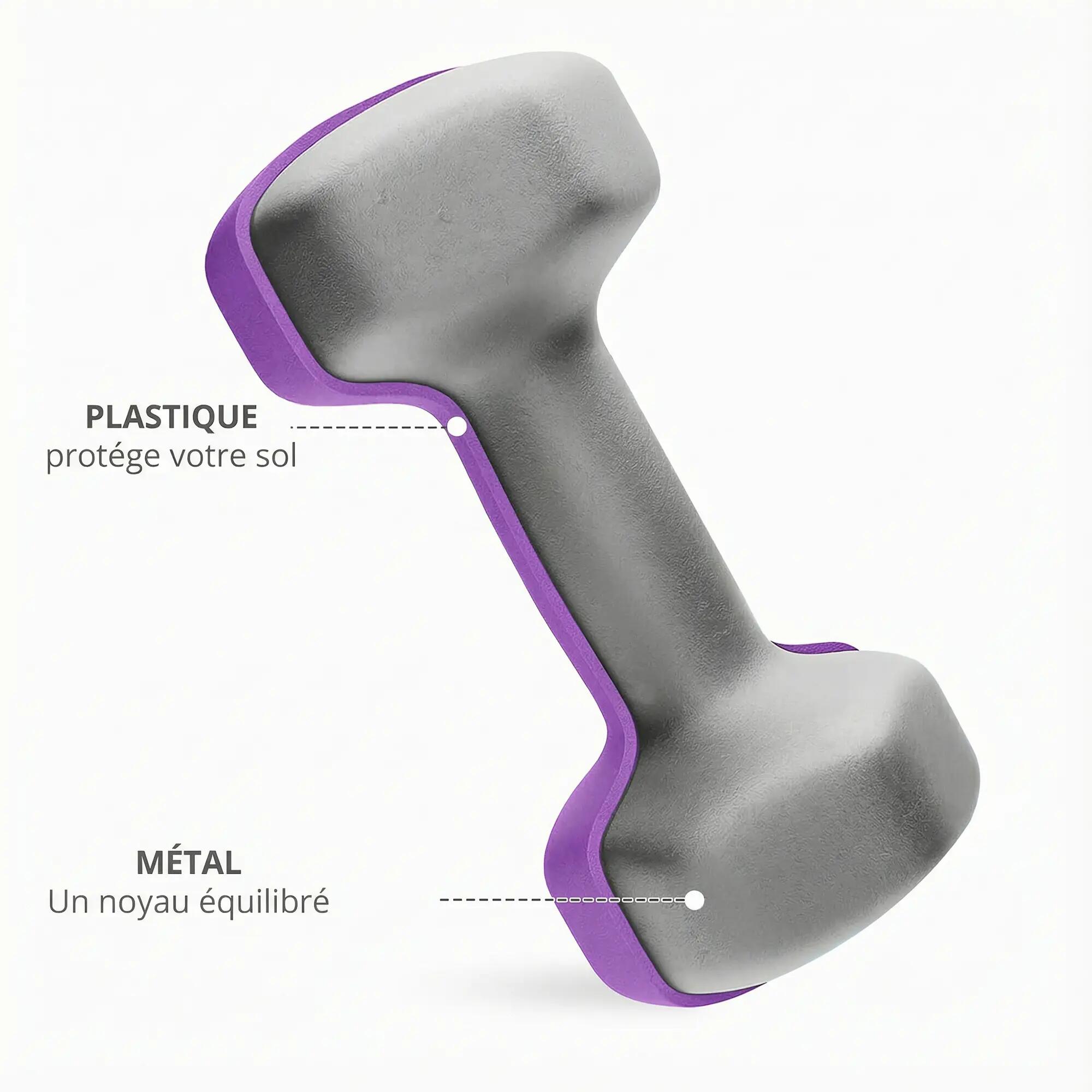 Lot d'haltères hexagonaux, haltères musculation, 2 x 1 kg, 2 x 2 kg, 2 x 3 kg, a 8/9