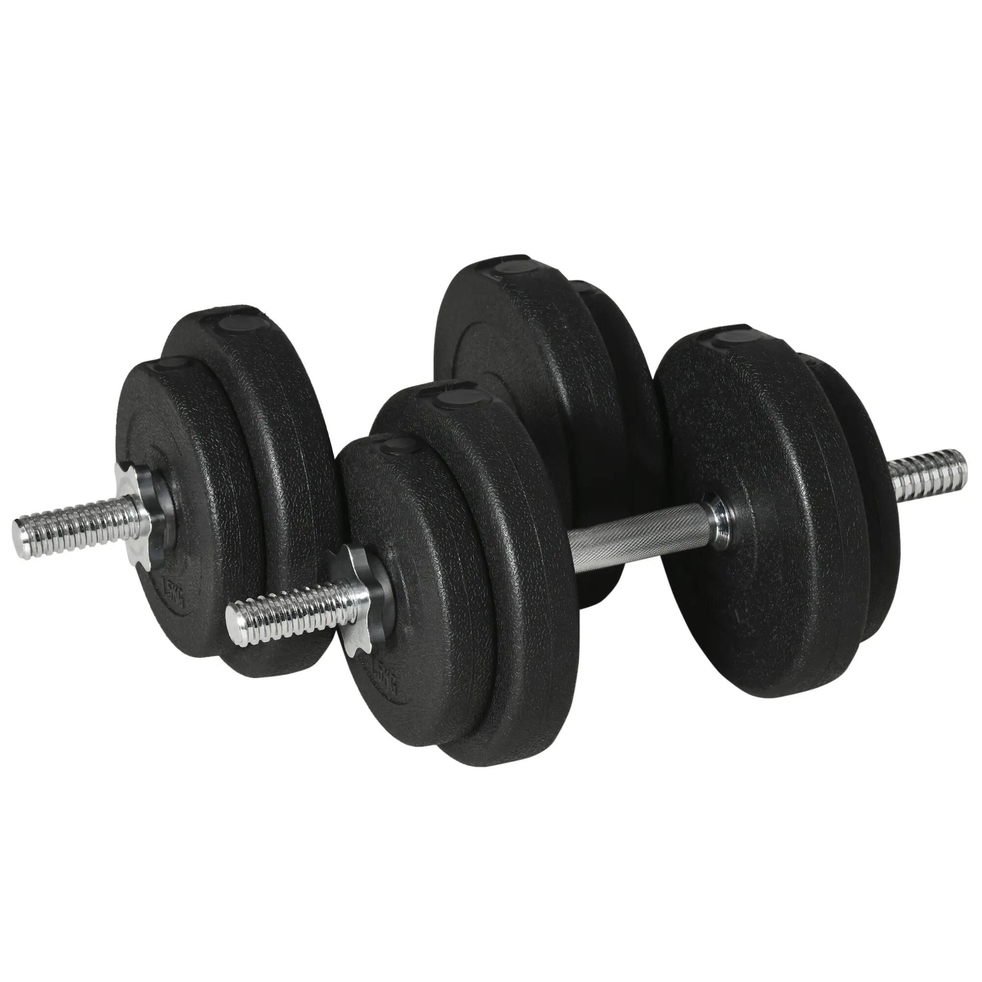 Haltères - Cardio training - Mixte - Kit 20 kg empilable - Noir 2/6