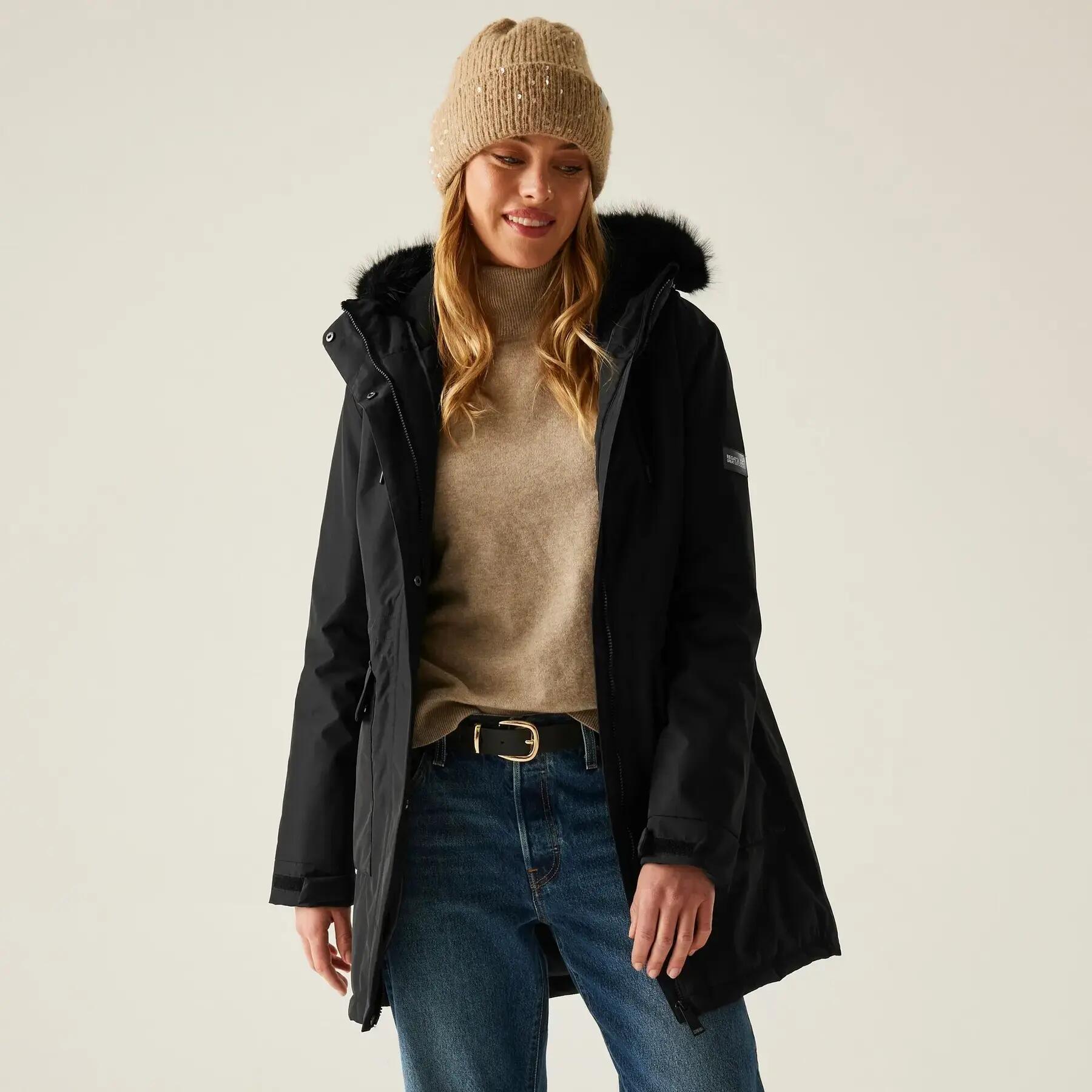 Damen wasserdichte Parka mit Kapuze Regatta Sabinka 2/7