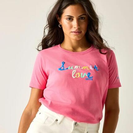 Tee Shirt en Coton Femme Regatta "Filandra IX" 38 Rose