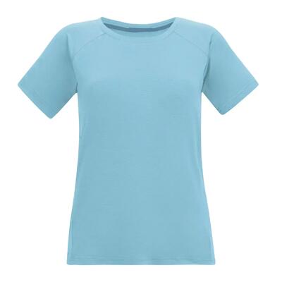 Dames limonite t-shirt met korte mouwen en gemêleerde print