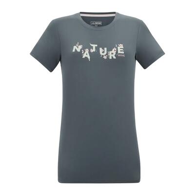 Dames fingal stretch t-shirt met korte mouwen en grafische print