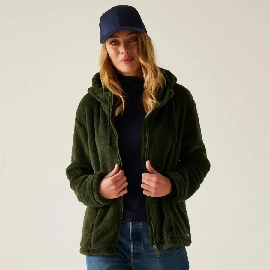 Dames fleece met capuchon en volledige rits Regatta Orielle 4/5
