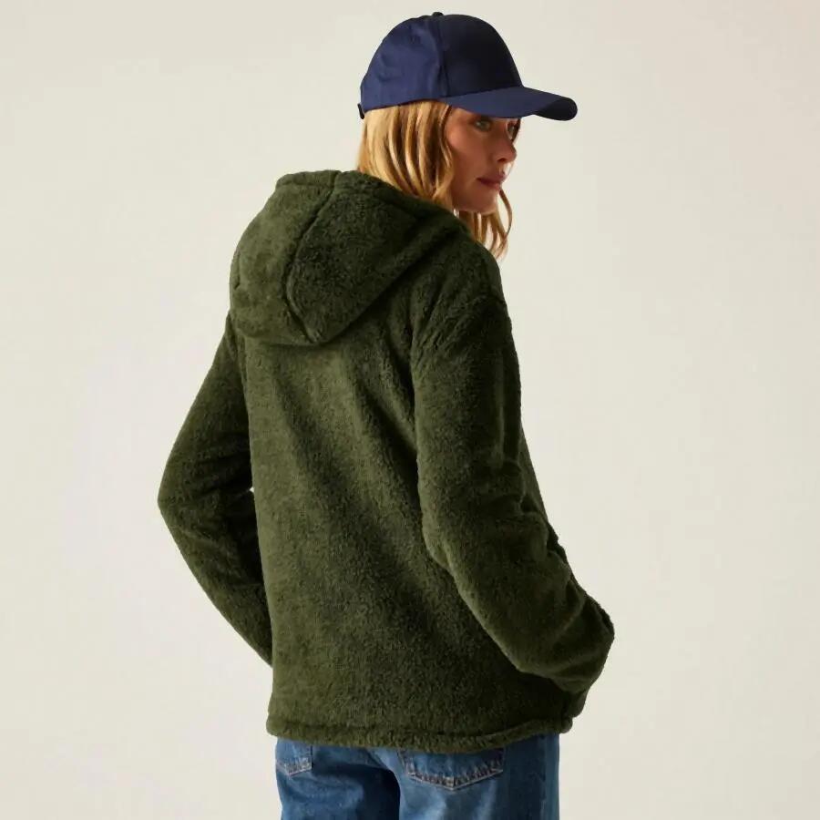 Dames fleece met capuchon en volledige rits Regatta Orielle 3/5