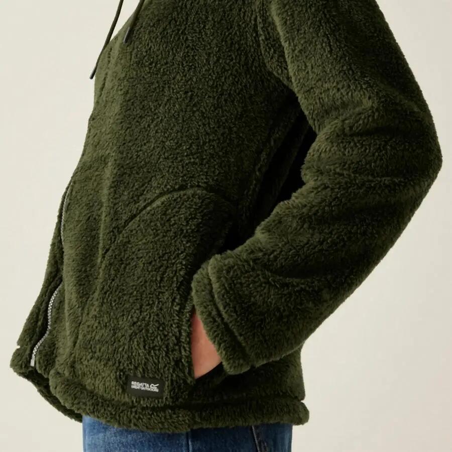 Dames fleece met capuchon en volledige rits Regatta Orielle 2/5