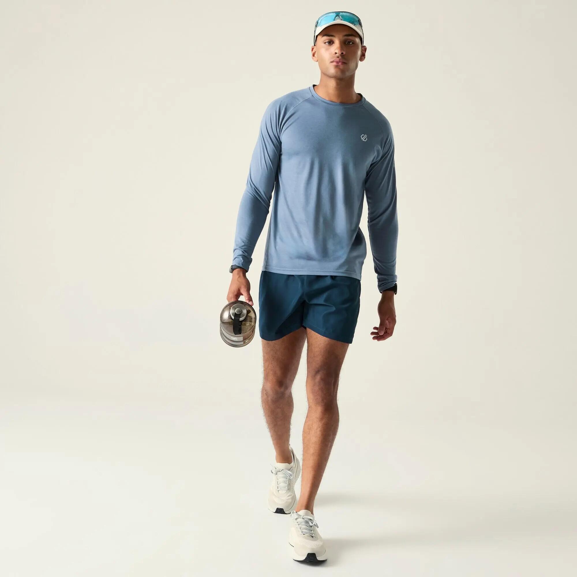 Tee Shirt de Randonnée Respirant Dare 2B "Agile Long Sleeve Tee" S Bleu 3/7