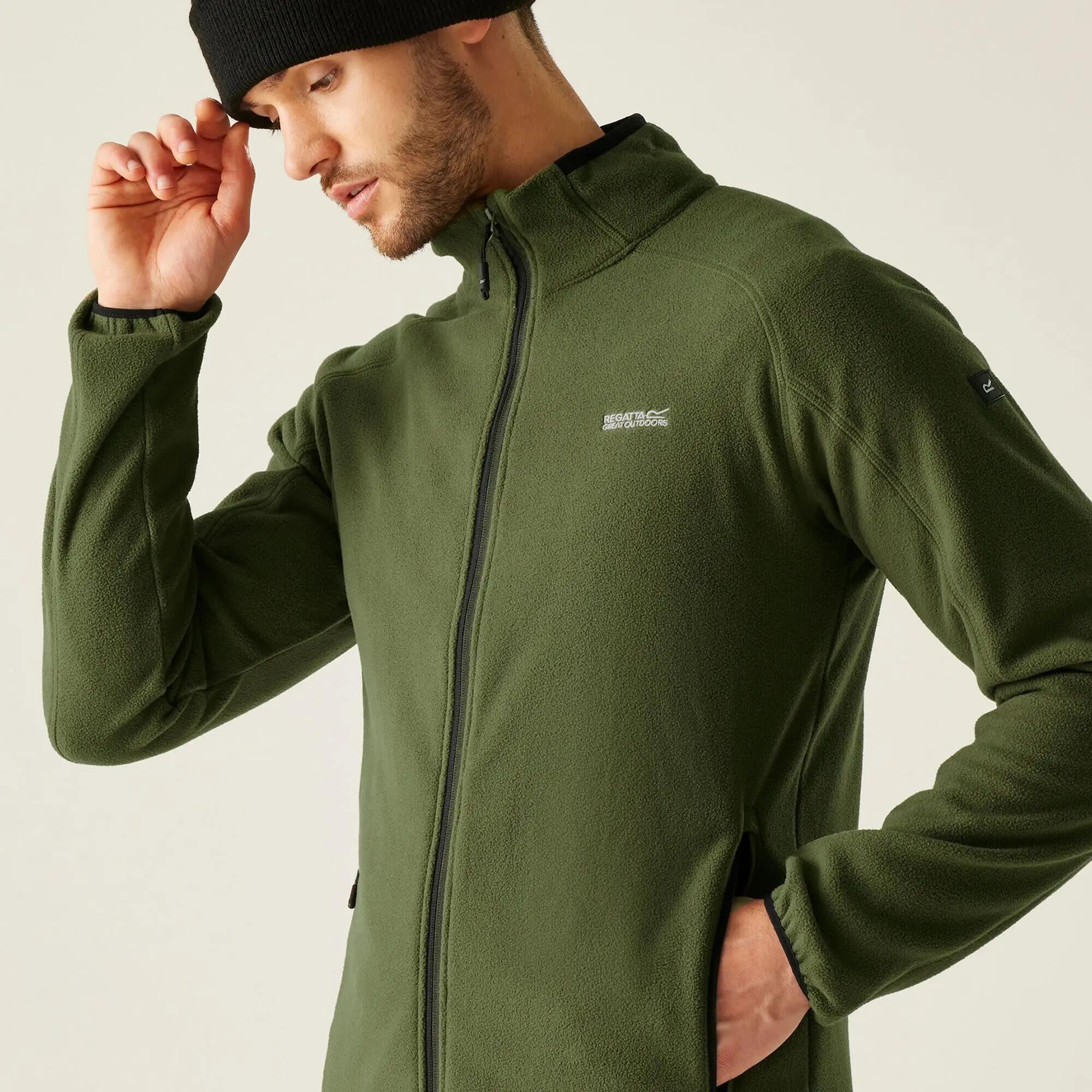 Fleece Pullover Herren - REGATTA Hadfield M - Olive Night 5/7