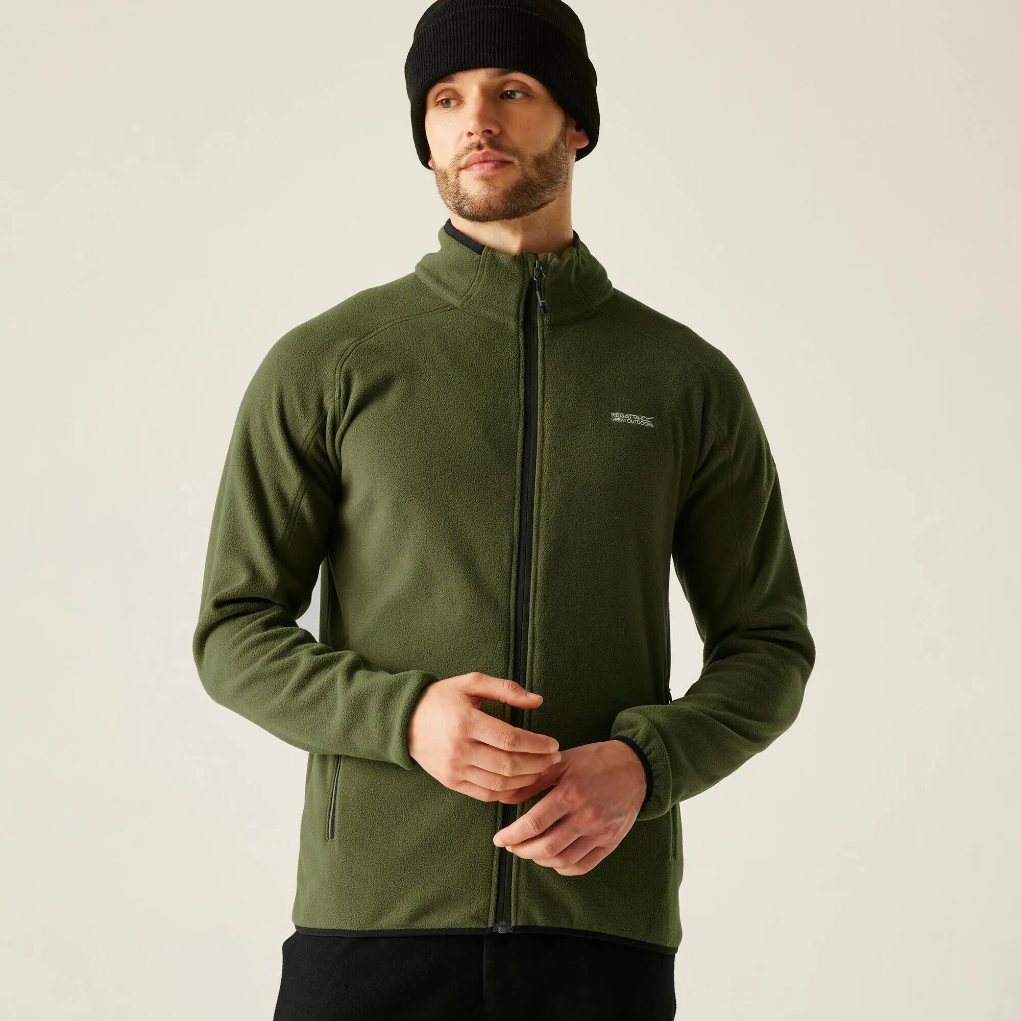 Fleece Pullover Herren - REGATTA Hadfield M - Olive Night 4/7
