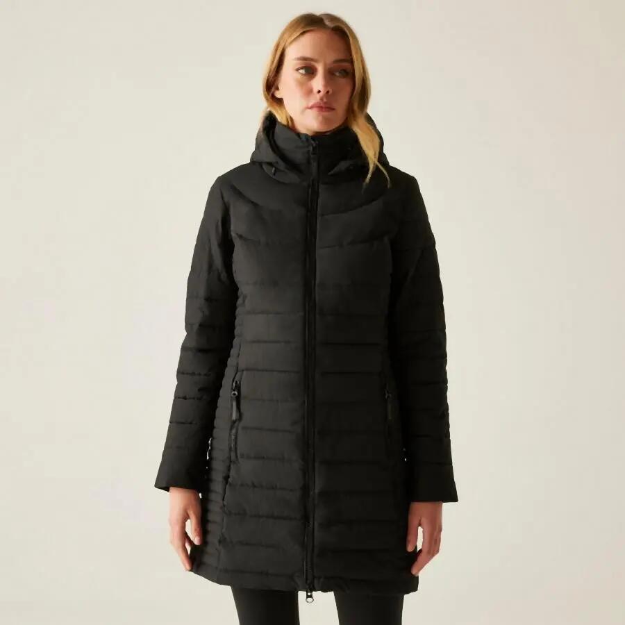 Women's long hooded down jacket Regatta Andria