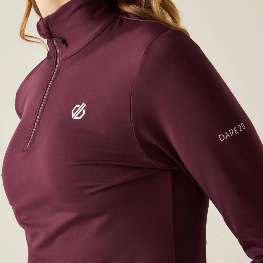 Sous maillot stretch 1/2 zip femme Dare 2B Lowline II 4/7