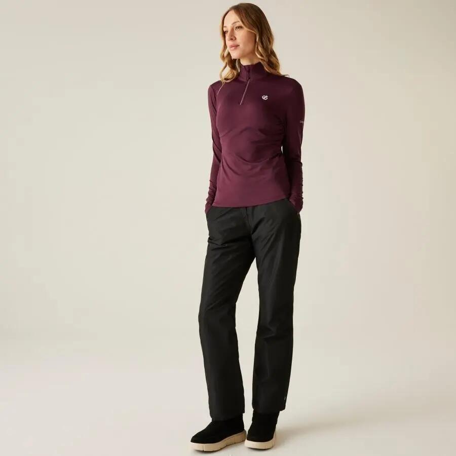 Sous maillot stretch 1/2 zip femme Dare 2B Lowline II 2/7