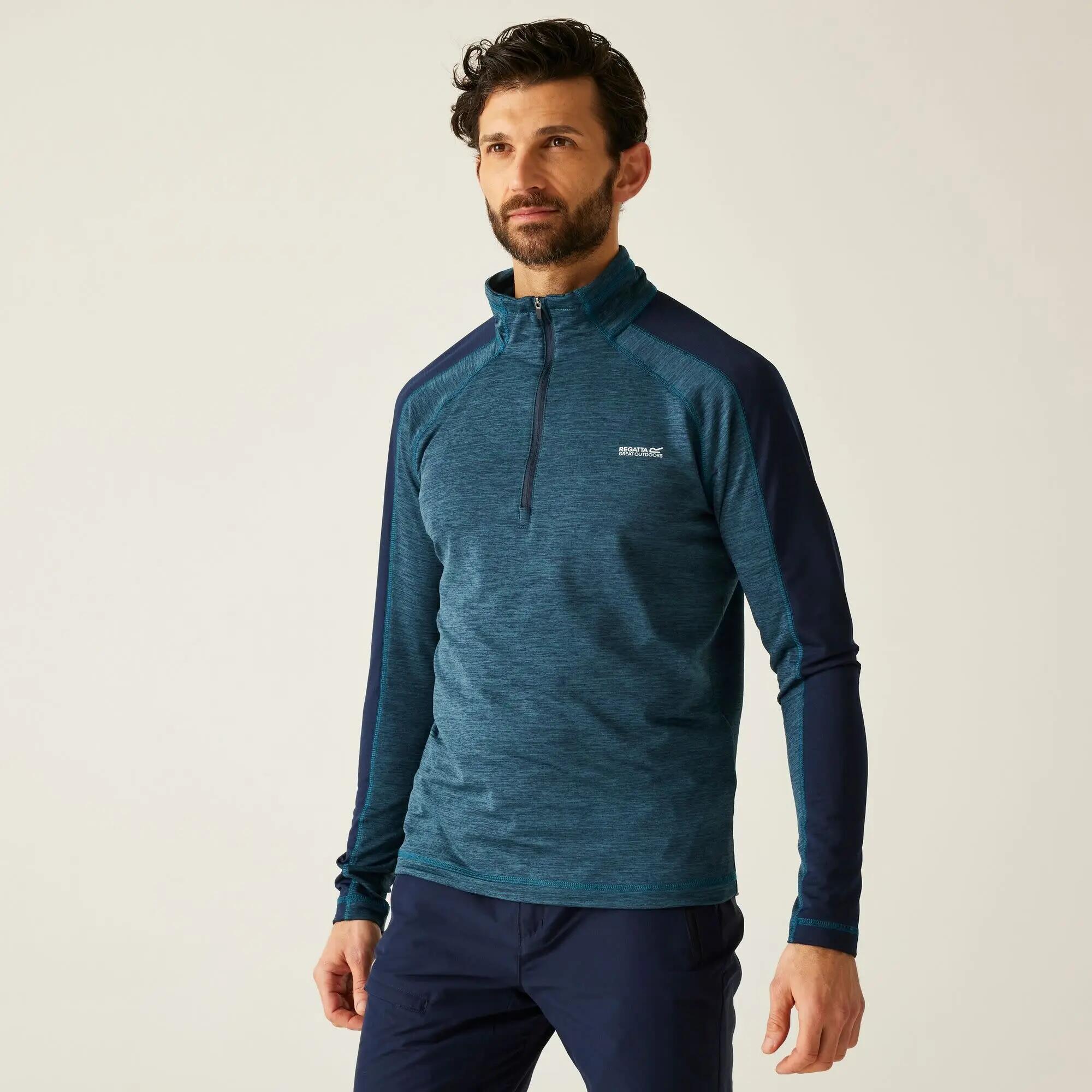 Fleece Pullover Herren - REGATTA Hepley M - MnlgtDen/Nvy 4/7