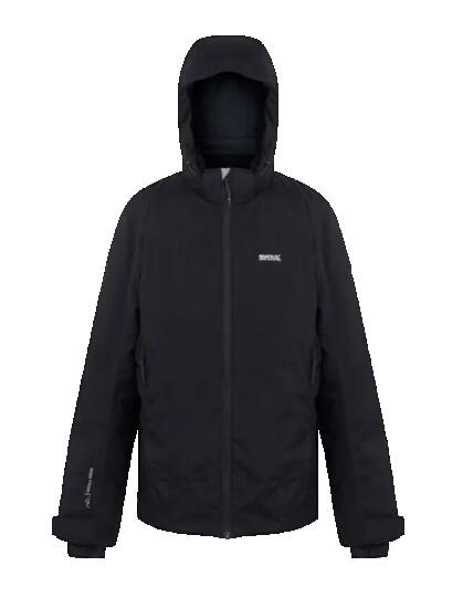 Frelton Heren Lange rits fleece Black