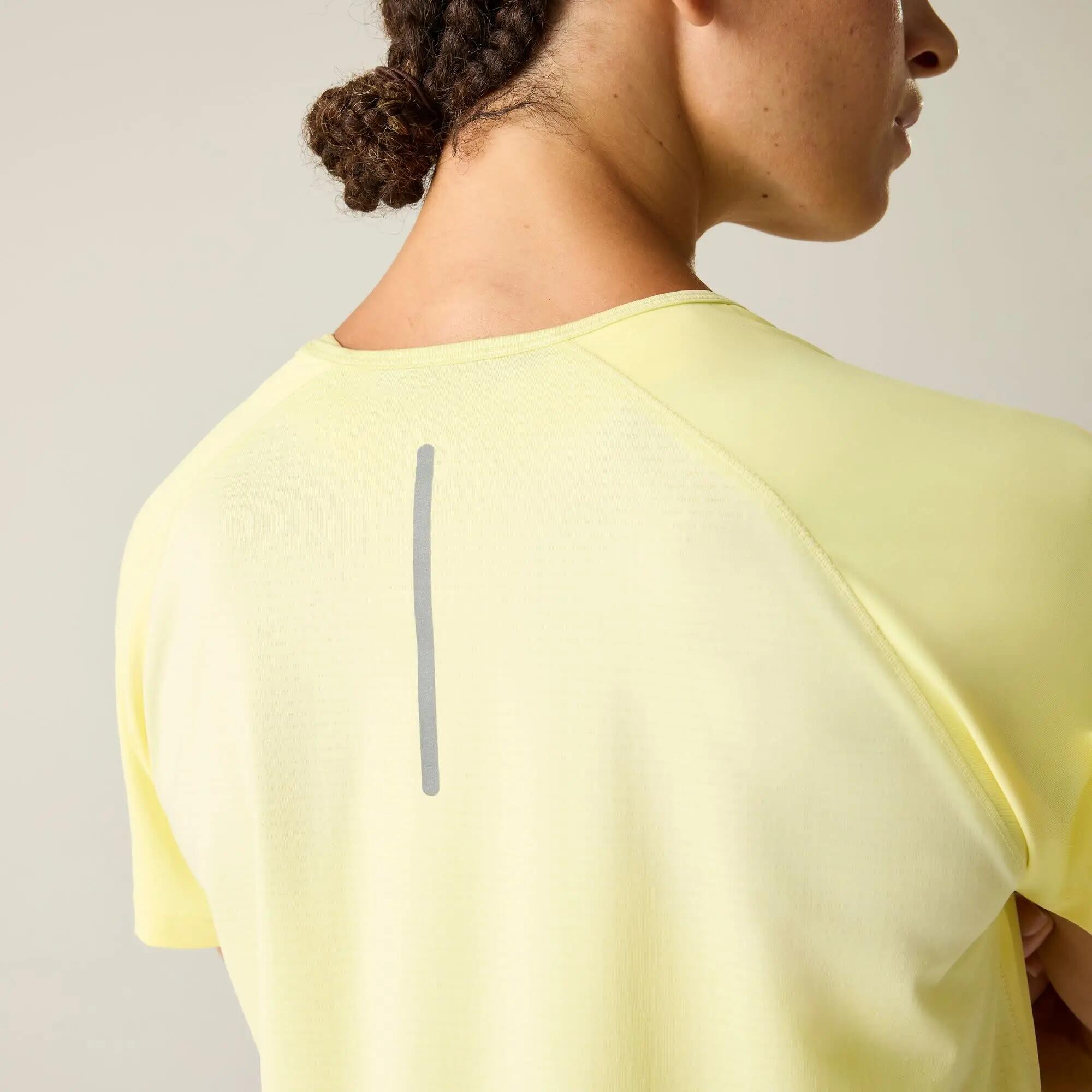 T-Shirt Running Damen DARE2B Chase II Tee - gelb 5/8