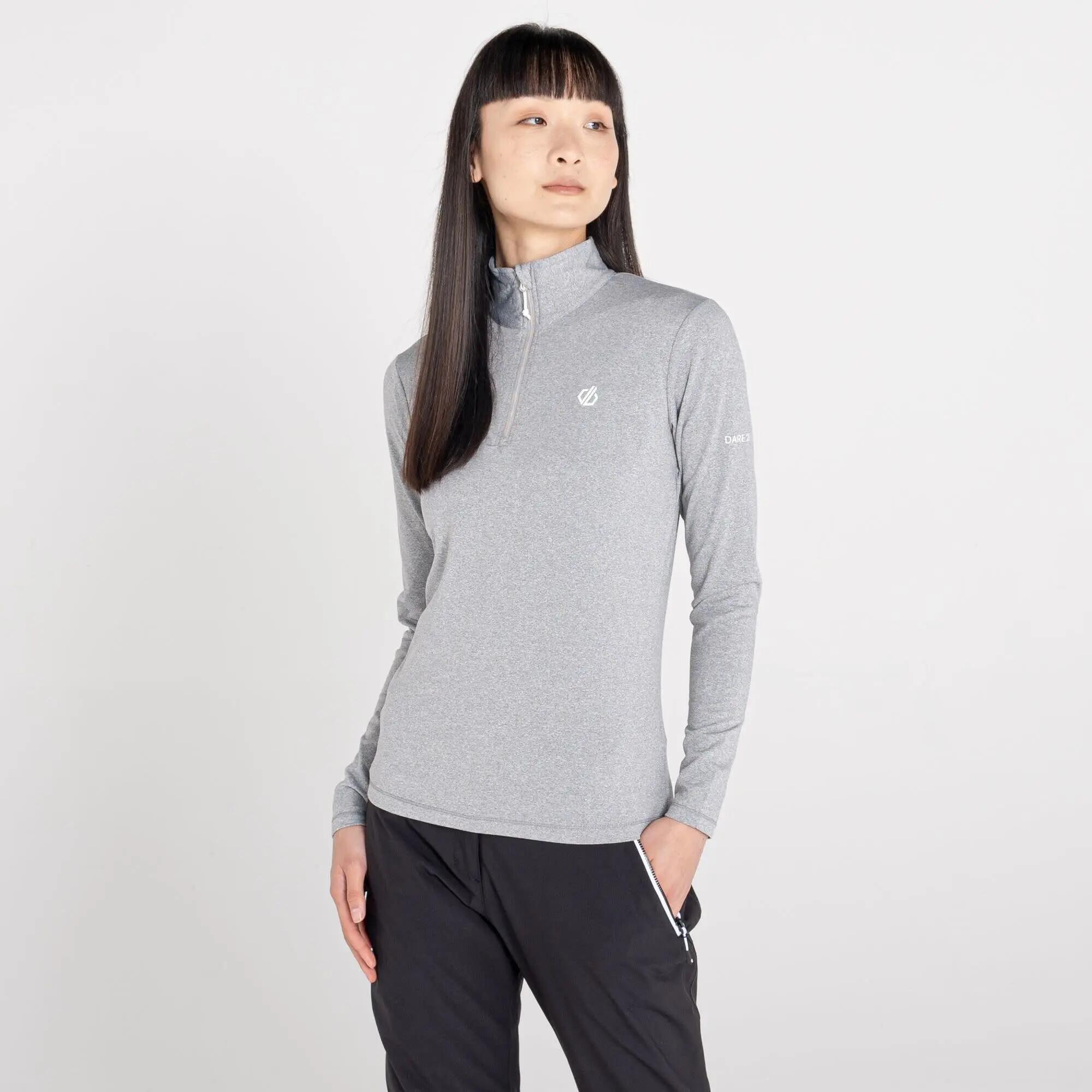 Forro polar montaña mujer Lowline II Strtch - gris 2/6