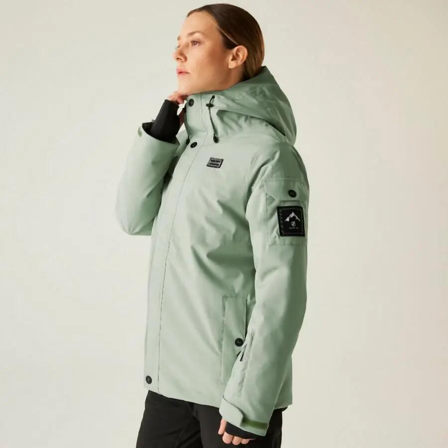 Gevulde Jas Hiking Dames Waterdicht Ademend 3/8