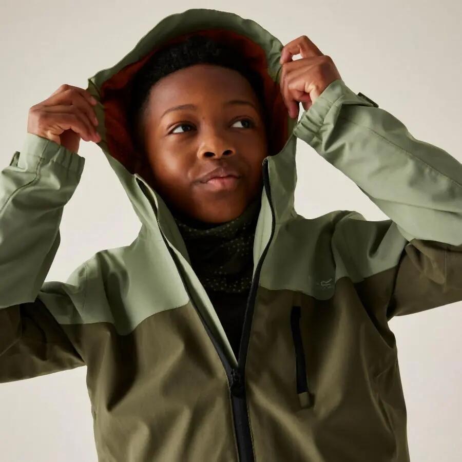 Chaqueta impermeable, transpirable y elástica 3 en 1 Trekktain para niños 6/7