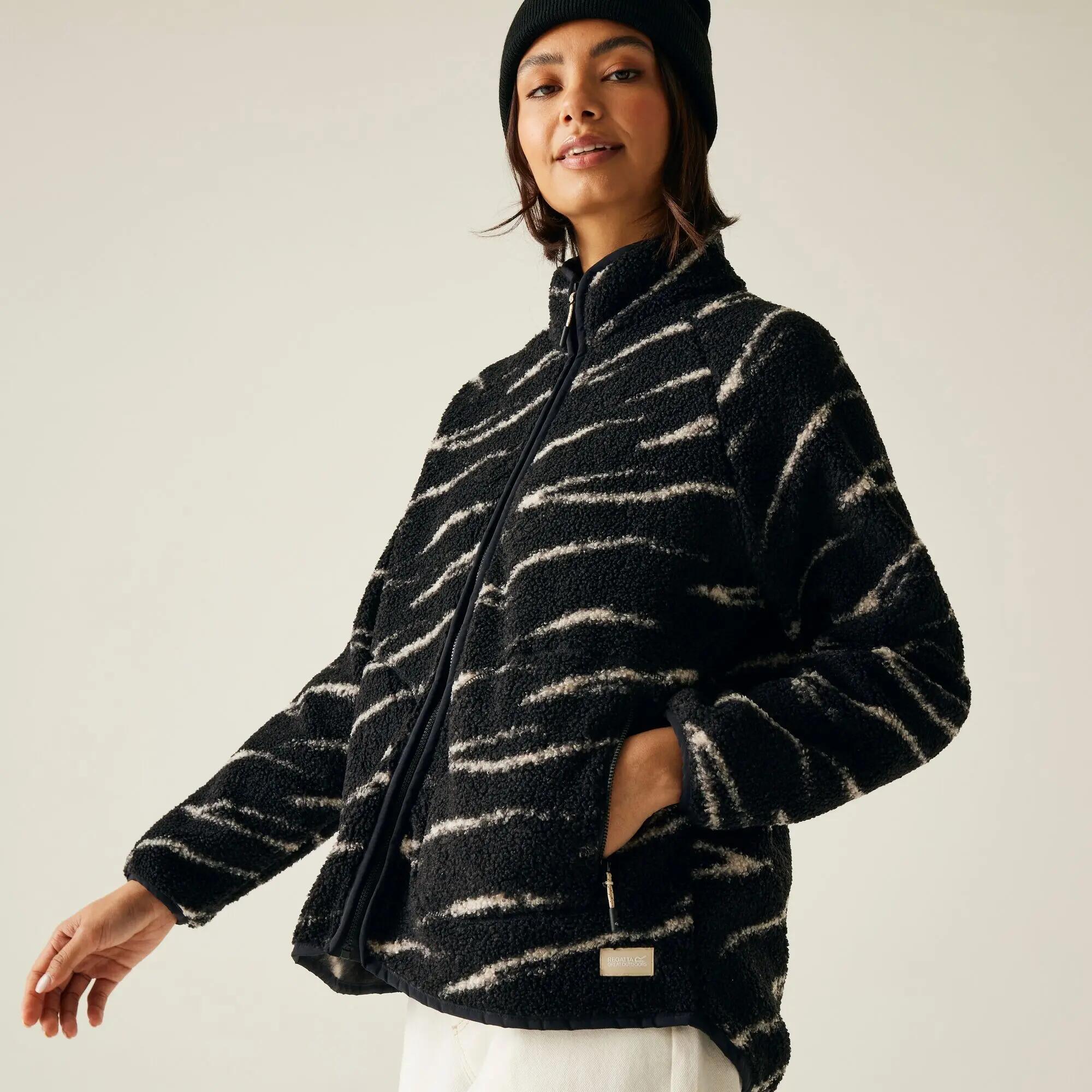 Veste Polaire de Randonnée Regatta "Womens Frankie Borg Full Zip" Noir 38 6/7