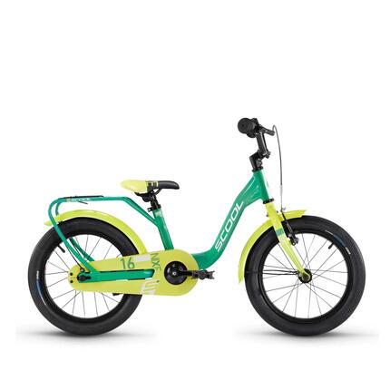 niXe, 16 Zoll Kinderfahrrad, 1-Gang, Grün/Limette, 100–115 cm, 4–6 Jahre
