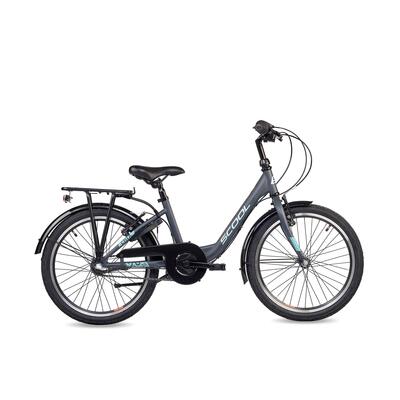 Kinderfiets voor meisjes scool chix-n3-3 versnellingen-coral-dark-red-terugtrapr