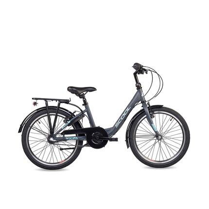 Kinderfiets voor meisjes SCOOL chiX-N3-3 versnellingen-Coral-Dark-Red-Terugtrapr