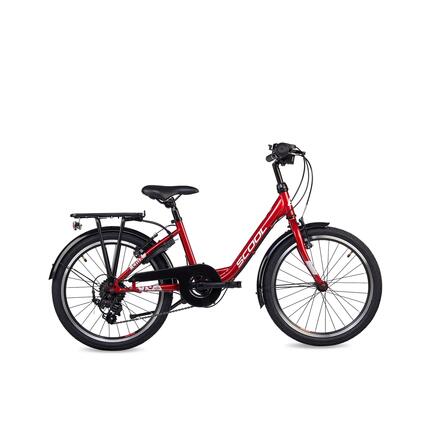 chiX, 20 Zoll Kinderfahrrad, 6-Gang, Rot/Weiß, 115–130 cm, 6–9 Jahre