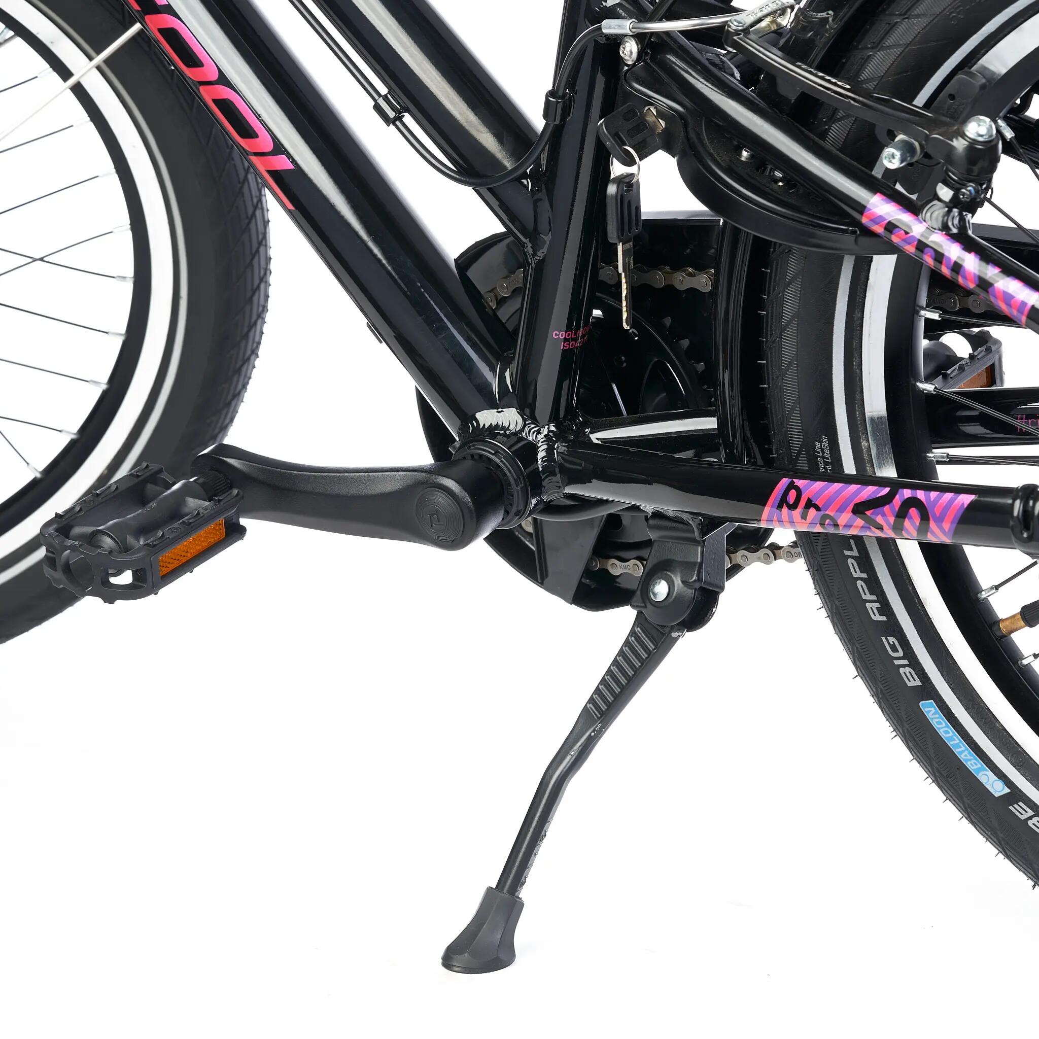 chiX pro, 20 Zoll Kinderfahrrad, 3-Gang, Orange/Pink, 115–130 cm, 6–9 Jahre 4/8