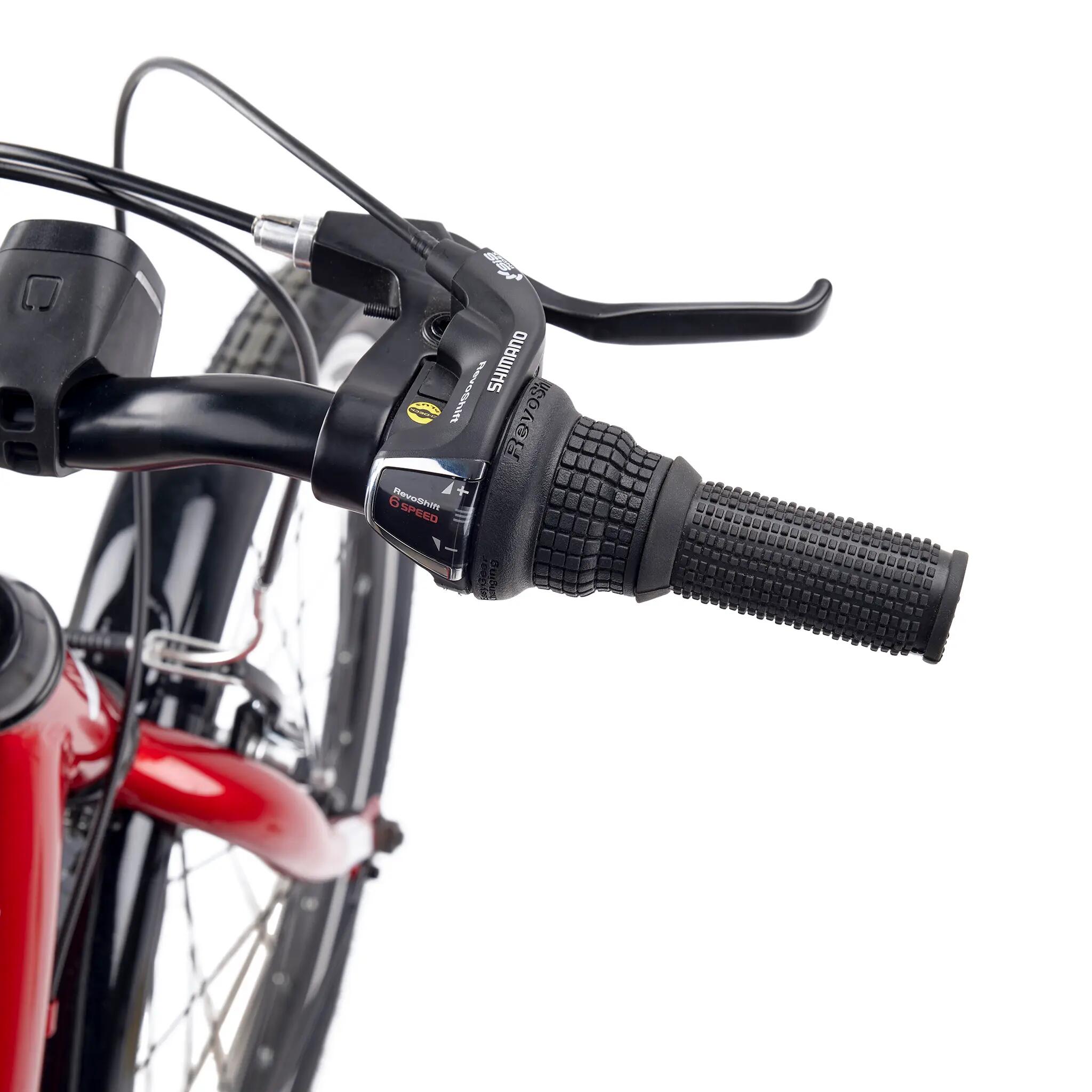 chiX, 20 Zoll Kinderfahrrad, 6-Gang, Rot/Weiß, 115–130 cm, 6–9 Jahre 5/8