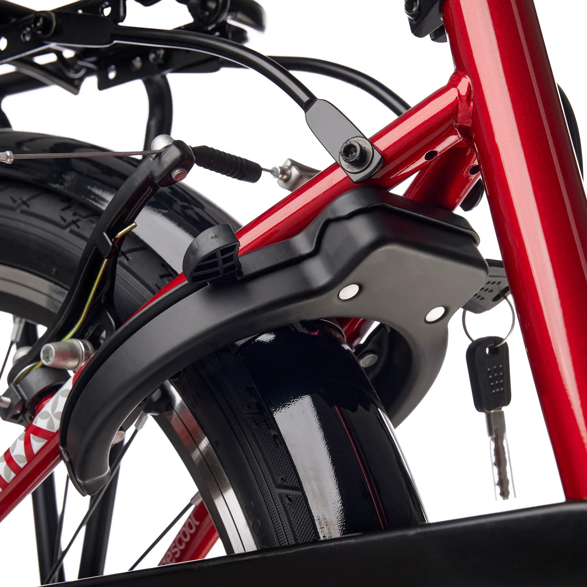 chiX, 20 Zoll Kinderfahrrad, 6-Gang, Rot/Weiß, 115–130 cm, 6–9 Jahre 4/8