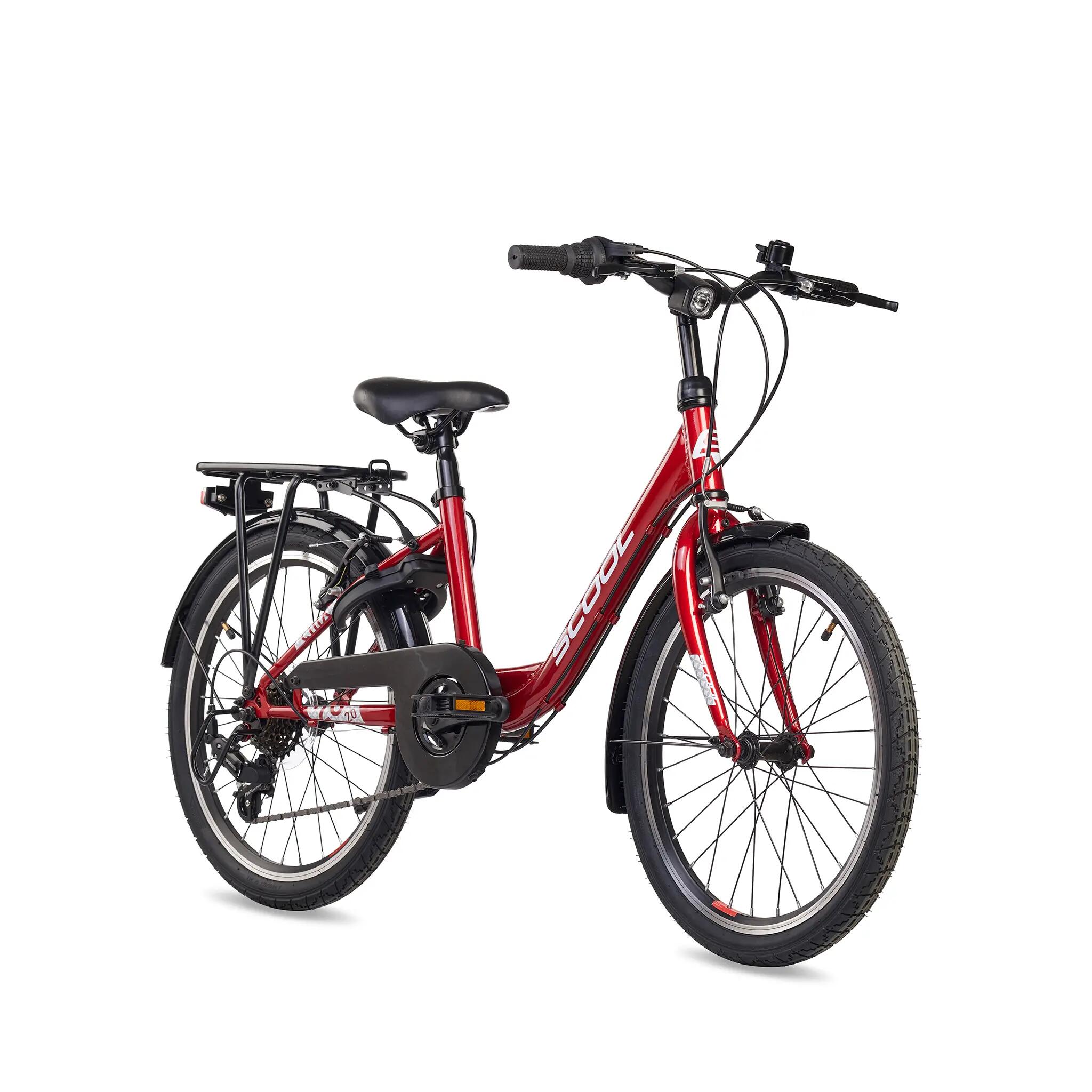 chiX, 20 Zoll Kinderfahrrad, 6-Gang, Rot/Weiß, 115–130 cm, 6–9 Jahre 2/8