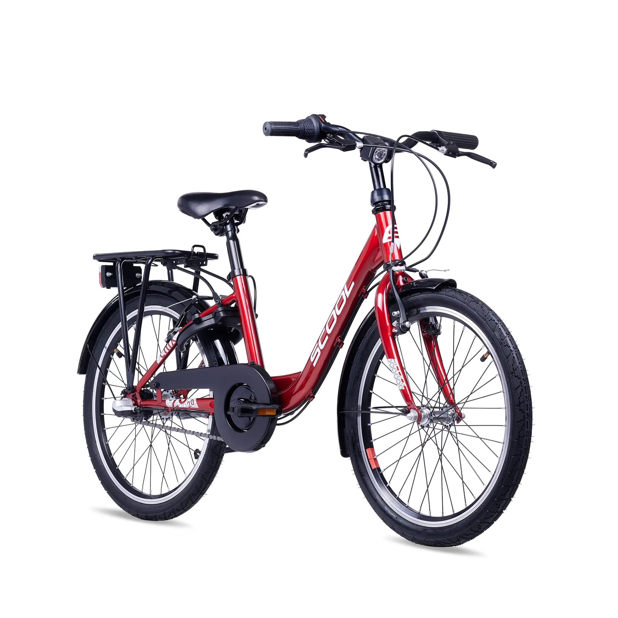 chiX, 20 Zoll Kinderfahrrad, 3-Gang, Rot/Weiß, 115–130 cm, 6–9 Jahre 2/8