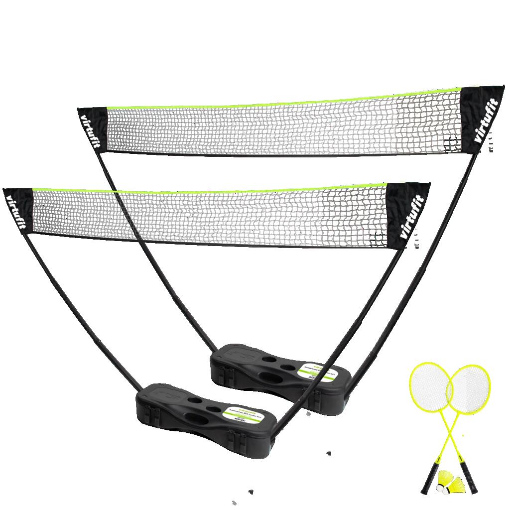 2-in-1 Portable Badminton and Tennis Set - Including Case and Rackets