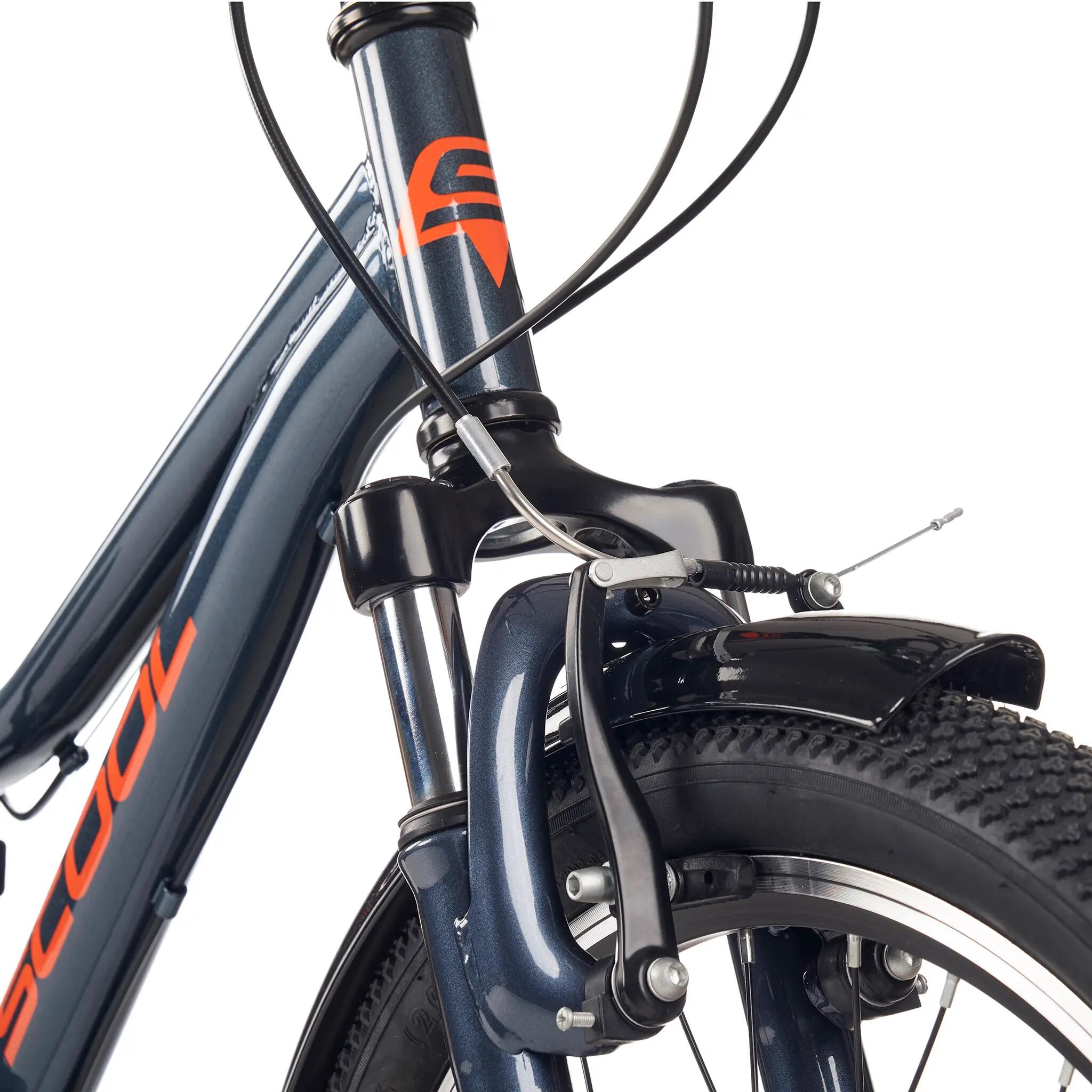 troX, 20 Zoll Kinderfahrrad, 6-Gang, Dunkelgrau/Orange, 115–135 cm 5/8