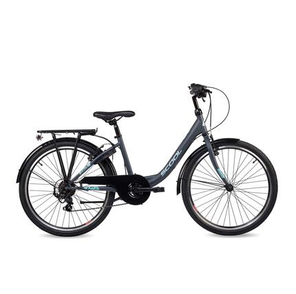 Kinderfiets voor meisjes SCOOL chiX K6 met 6 versnellingen en derailleur