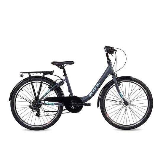 Kinderfiets voor meisjes SCOOL chiX K6 met 6 versnellingen en derailleur