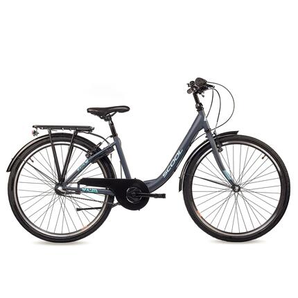 Kinderfiets voor meisjes SCOOL chiX-N3-3 versnellingen-Coral-Dark-Red-Terugtrapr