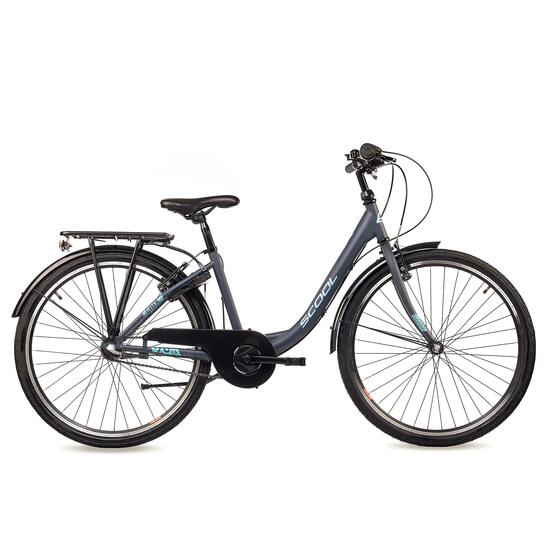 Kinderfiets voor meisjes SCOOL chiX-N3-3 versnellingen-Coral-Dark-Red-Terugtrapr