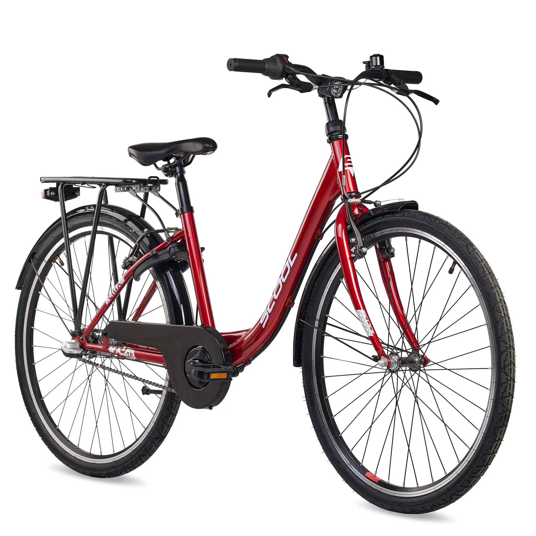 chiX 26, Kinderfahrrad, 3-Gang, Rot/Weiß, 140–160 cm 2/8