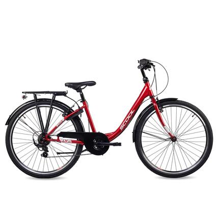 chiX, 20 Zoll Kinderfahrrad, 6-Gang, Rot/Weiß, 115–130 cm, 6–9 Jahre