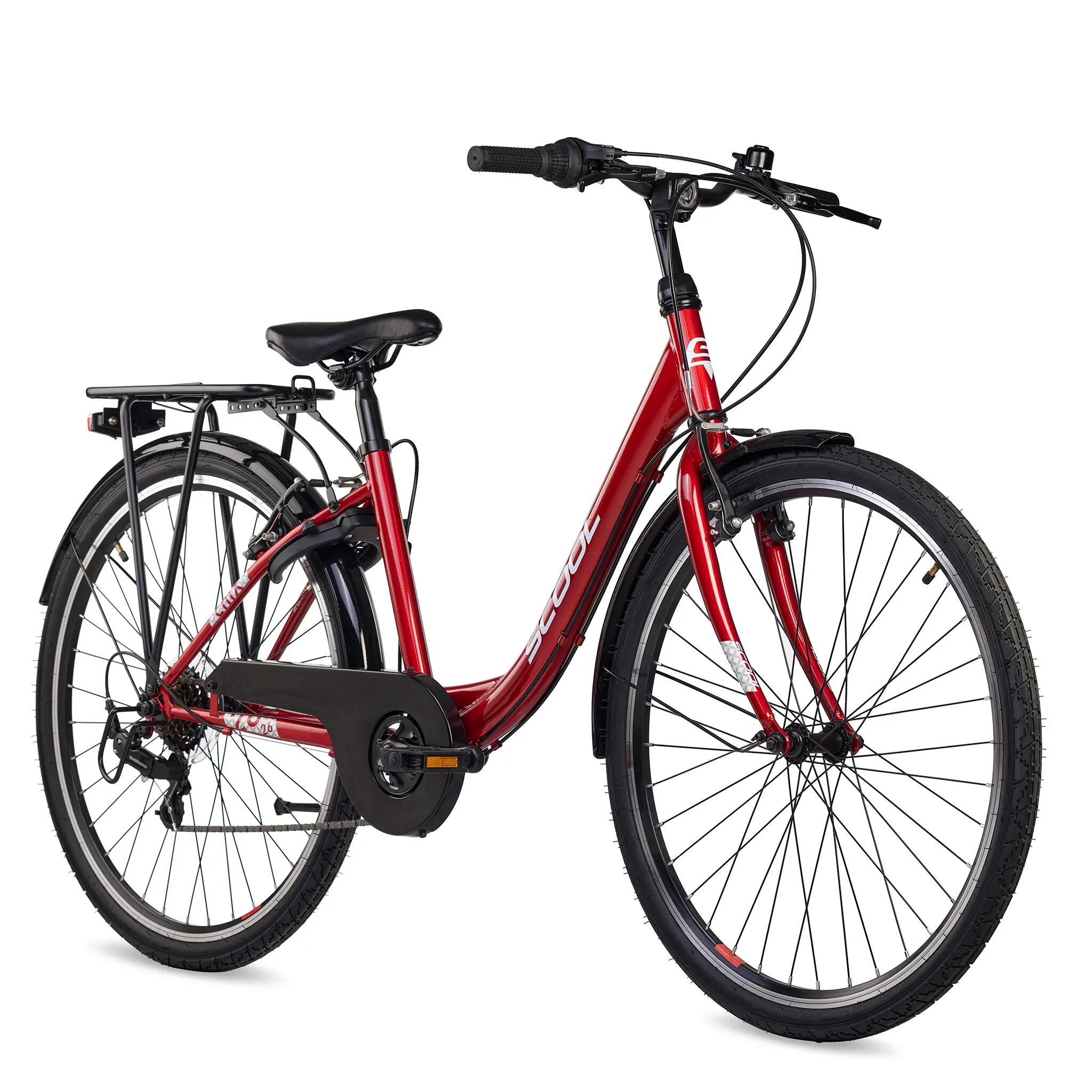 chiX 26, Kinderfahrrad, 6-Gang, Rot/Weiß, 140–160 cm 2/8