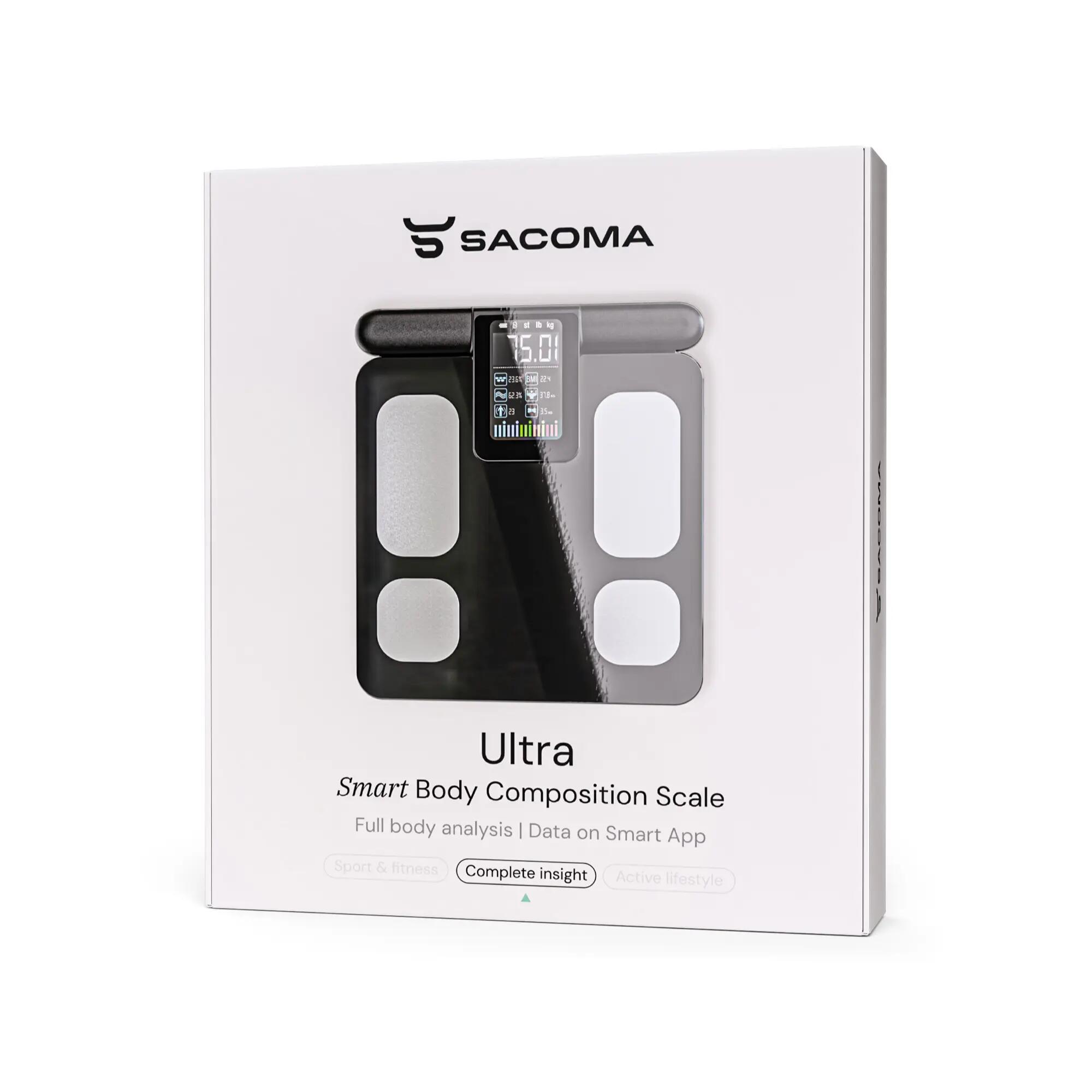 Pèse-personne Connecté Analyse Corporelle 8 Électrodes Bluetooth Sacoma Ultra 8/8