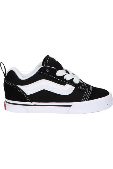 Chaussures pour enfant Vans Knu skooll à lacets élastiques noirs