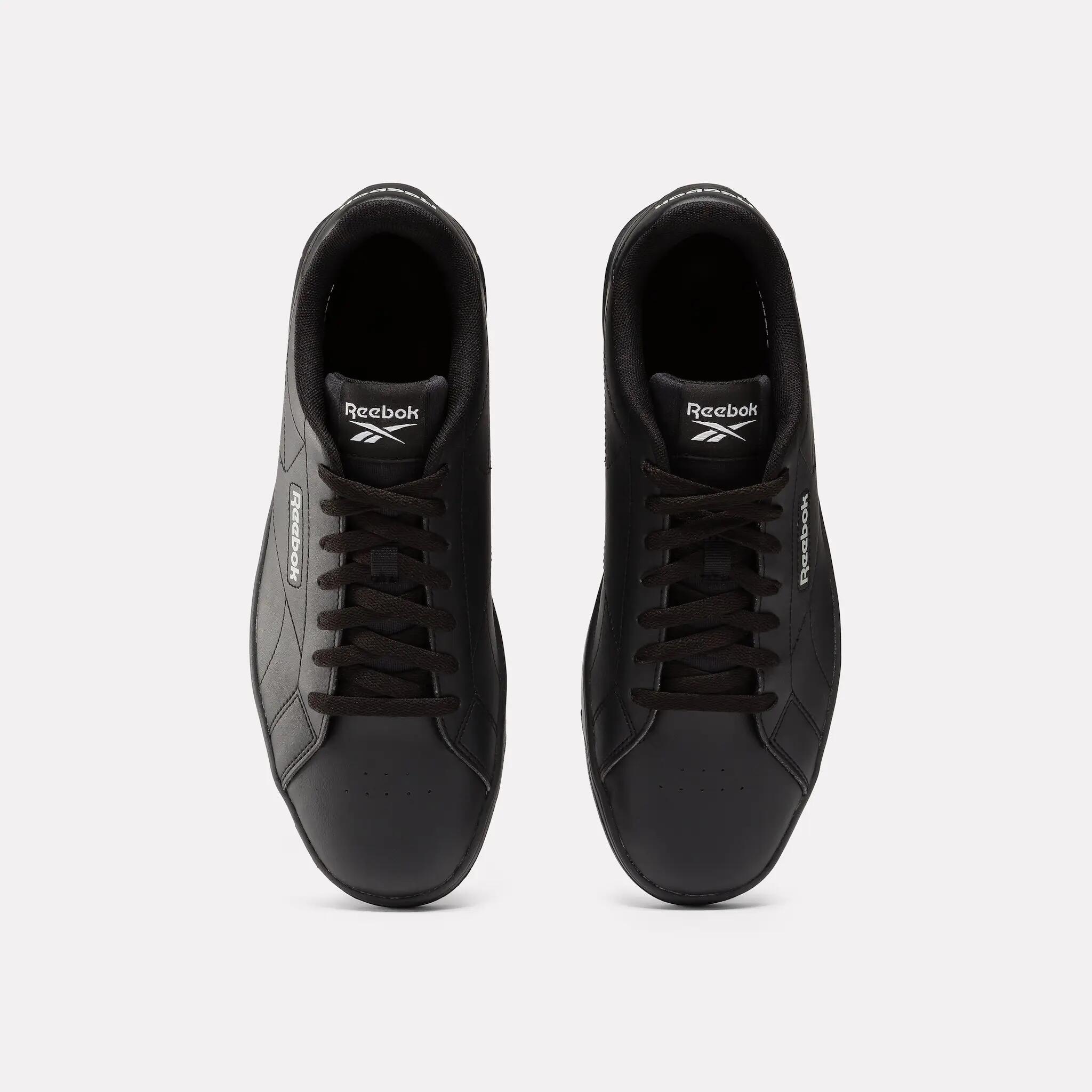 Zapatillas Deportivas de Cuero Court Clean para Hombre Negro 5/7