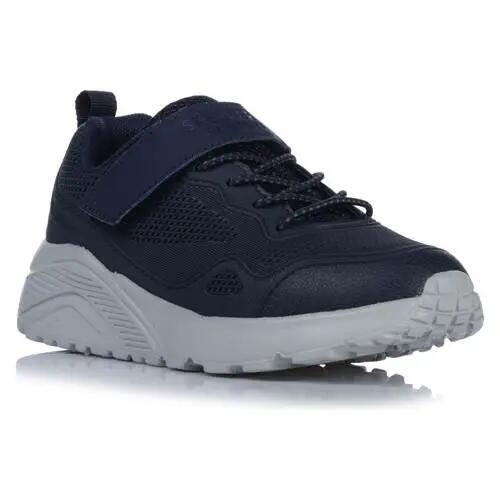 Basket Basse à Scratch Skechers Juniors Uno Lite-Worlo - Enfant
