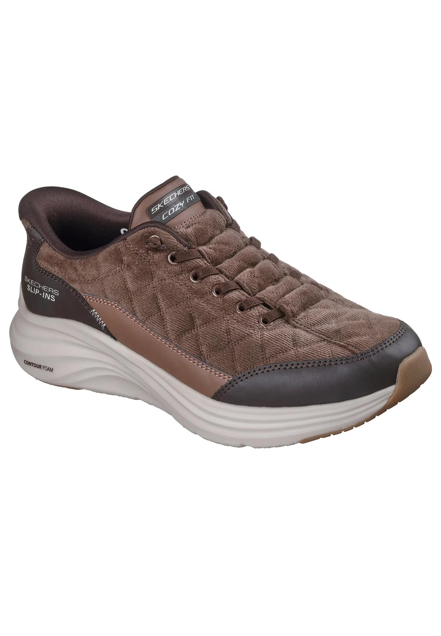 Zapatillas Uomo Skechers Contour Foam - Cozy Fit Cordex Marrone 1/6