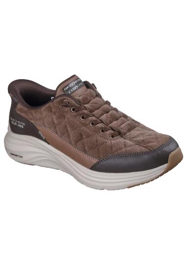 Turnschuhe für Herren Skechers Contour Slip ins Braun.